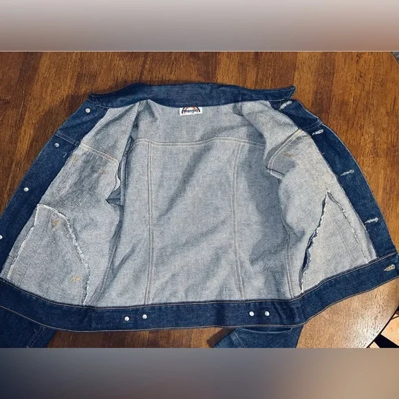 Vintage Wrangler Jacket Rainbow Tag  Jean Western Cowboy - Picture 12 of 13